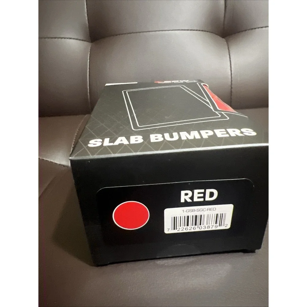 6 BCW Graded Card Bumpers For SGC Certified Slab Red Silicone Edge Protection